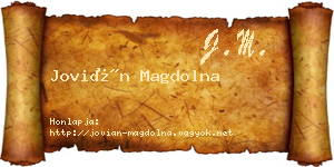 Jovián Magdolna névjegykártya
